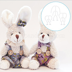 3 Stück 3 Stile Kunststoff-Actionfigur bewegliches Skelett&nbsp;DIY-GO0001-06
