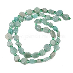 Fili di perline amazonite naturale&nbsp;GG-CBA3A44-C08-01