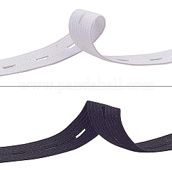 Flache elastische Polyesterschnur und Harzknöpfe&nbsp;OCOR-BC0012-17-15mm
