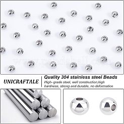 304 Edelstahlperlen&nbsp;STAS-UN0001-60P