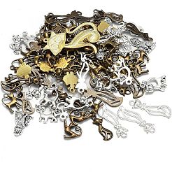 Pendentifs en alliage de style tibétain thème chaton&nbsp;TIBEP-MSMC018-M2