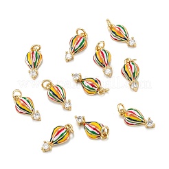 Ciondoli in ottone zirconi chiari micro pavé&nbsp;X-ZIRC-A020-04G