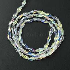 Trasparenti perle di vetro placca fili&nbsp;GLAA-K064-05A-AB03