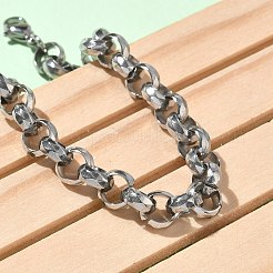 Pulseras de cadena rolo de acero inoxidable 304 para mujer&nbsp;BJEW-A160-05P