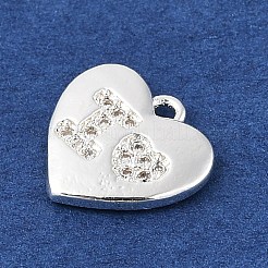 Messing micro pave klar zirkonia charme&nbsp;KK-R219-29S