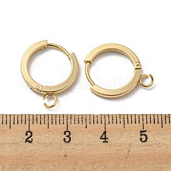 201 accesorios para pendientes de aro huggie de acero inoxidable&nbsp;STAS-A167-01G-G