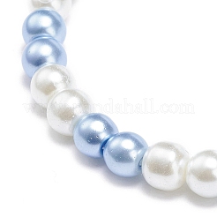 Braccialetti con ciondoli elasticizzati smaltati in lega a tema oceano 4 pz 4 stili&nbsp;BJEW-JB08760