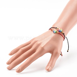 Bracelets réglables en fil de nylon&nbsp;BJEW-JB06346