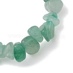Braccialetti elasticizzati da donna con perline di avventurina verde naturale&nbsp;BJEW-JB10688-05