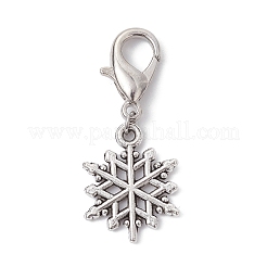 Weihnachtsanhänger aus Sonwflake-Legierung&nbsp;HJEW-JM01512