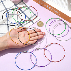 28 Stück 7 Farben 304 Edelstahldraht-Kabel-Schlüsselanhänger&nbsp;FIND-SC0019-17