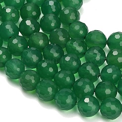 Stränge aus natürlichen grünen Chalcedonperlen&nbsp;GG-NH0004-E01