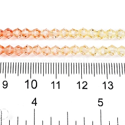 Perles de verre en fil de peinture cuite à dégradé de couleurs&nbsp;X1-DGLA-A039-T2mm-A013