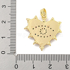 Cremagliera placcatura micro ottone spianare pendenti zirconi&nbsp;KK-M291-21G