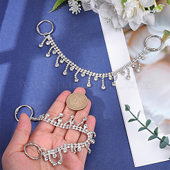 2 cadena decorativa para zapatos con diamantes de imitación de hierro y resina.&nbsp;DIY-CY0002-48