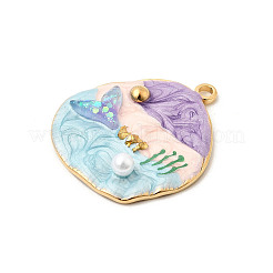 Pendentifs en acier inoxydable 304 émaillés&nbsp;STAS-P431-06G