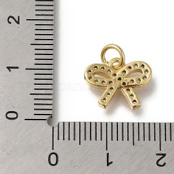 Placcatura a cremagliera in ottone micro pavé di ciondoli con zirconi chiari&nbsp;KK-G500-08G