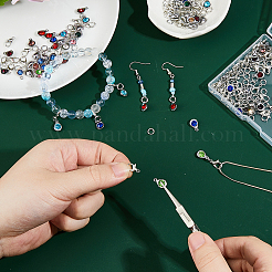 DIY-Sets zur Herstellung von Anhängerdekorationen aus Tropfenlegierung mit Strassen&nbsp;DIY-FH0008-96