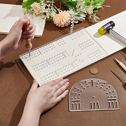 Transparente Acryl-Brettspielvorlagen&nbsp;DIY-WH0349-490B