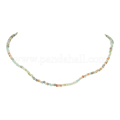Collana di perline di vetro con fermagli in acciaio inossidabile 304&nbsp;NJEW-JN04363-02