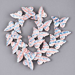 Perles en porcelaine manuelles&nbsp;PORC-Q008-10