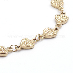Bracelets à maillons triangulaires en acier inoxydable 304&nbsp;BJEW-L673-007-G