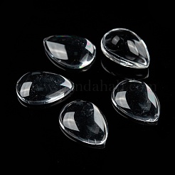 Cabochons en verre goutte à goutte transparent&nbsp;GGLA-R024-18x13
