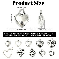 Idee regalo di San Valentino uniche per ciondoli in lega stile fidanzata tibetani&nbsp;TIBEP-CJ0001-07