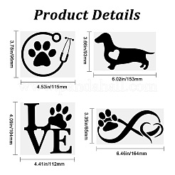 8 Blatt 4 Stil Unendlichkeit Liebe & Vogel Laser Stil Kunststoff selbstklebende Autoaufkleber&nbsp;STIC-GF0001-04B