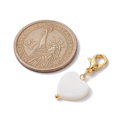 Decorazioni pendenti in conchiglia d'acqua dolce naturale&nbsp;HJEW-JM01582-02