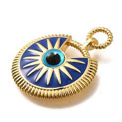 Messing Emaille-Anhänger&nbsp;KK-U055-12G-02