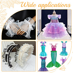 Polyester-Organza mit gekräuseltem&nbsp;OCOR-WH0070-15D