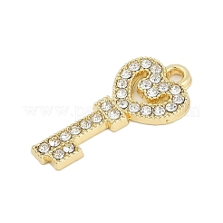 Pendenti in lega di placcatura a cremagliera con micro pavé di strass&nbsp;FIND-K020-07G