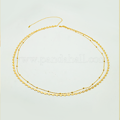 Taillenkette aus Messing mit Schmetterlingsgliedern&nbsp;GG1011