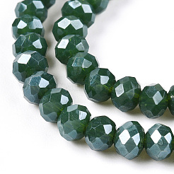 FilI di perline in vetro placcato&nbsp;LS-EGLA-A034-P4mm-A09-A