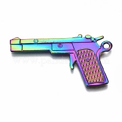 Pendentifs en alliage de couleur arc-en-ciel&nbsp;PALLOY-S180-018-RS