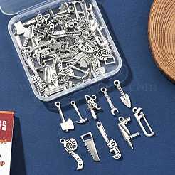 50 pièces 10 styles pendentifs en alliage de style tibétain&nbsp;TIBE-FP0001-13