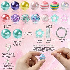 Kit de fabrication de décoration de pendentif de bracelet bubblegum à faire soi-même pour le thème du printemps&nbsp;MACR-CJC0005-02B-01
