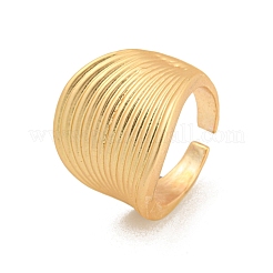 Bagues réglables en alliage d'or mat pour femmes&nbsp;RJEW-K260-07C