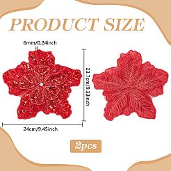 2 Stück dekorative Polyester-Corsagen für Bekleidungsaccessoires&nbsp;PATC-BC0001-33B