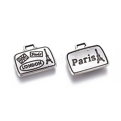Tibetischer stil Aluminium Anhänger & Charms&nbsp;LS-TIBEP-A23163-AS-FF