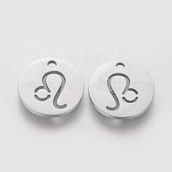 Breloques en acier inoxydable 304 anti-ternissement&nbsp;STAS-Q201-T095-5