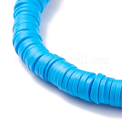 Handgefertigtes Polymer-Ton-Heishi-Perlen-Stretch-Armband&nbsp;BJEW-JB07453
