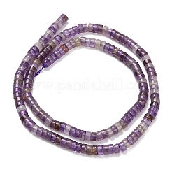 Natürlichen Amethyst Perlen Stränge&nbsp;G-Z110-A36-2x4mm