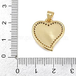 Colgante micropavé cubic zirconia de latón&nbsp;KK-D376-04G