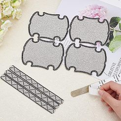 Adesivi con strass bling della maniglia della portiera dell'auto&nbsp;AJEW-WH0181-43
