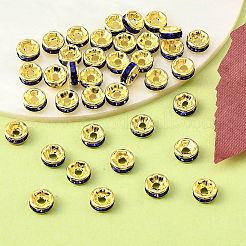 Messing Strass Zwischen perlen&nbsp;RB-A014-Z6mm-05G