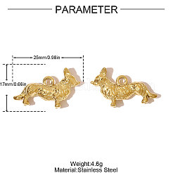 Anhänger aus Edelstahl 304&nbsp;STAS-OY007-40G