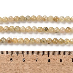 Fili di perline naturali granati gialli&nbsp;G-Z129-C01-5mm-01