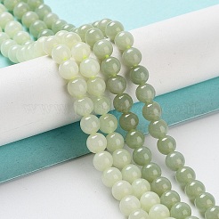 Natürliche Nephrit-Jade/Hetian-Jade-Perlenstränge&nbsp;G-NH0005-030B